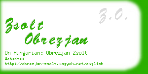 zsolt obrezjan business card